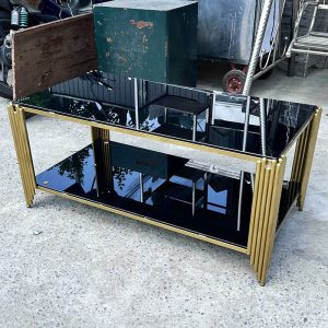 Thanh Lý Bàn Sofa 2 Tầng Chân Ống Sọc Sole Mới 99%