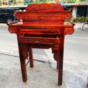 Thanh Lý Bàn Thờ Gia Tiên 2 Tầng Gỗ Tràm Mới 99% (Nhiều Size)