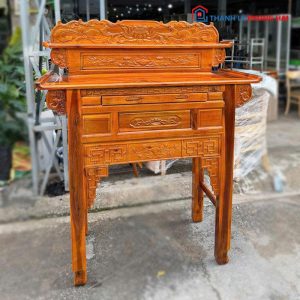 Thanh Lý Bàn Thờ Gia Tiên 2 Tầng Gỗ Tràm Mới 99% (Nhiều Size)