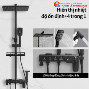 Thanh Lý Bộ Vòi Hoa Sen Vuông Cao Cấp Mới 99%