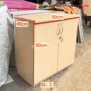 Tủ Hồ Sơ 2 Cánh Vuông 80Cm Cũ Giá Rẻ