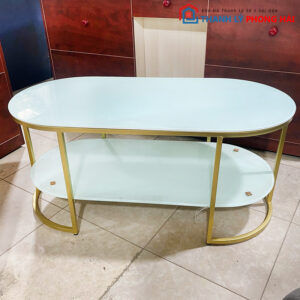 Thanh Lý Bàn Sofa Oval 2 Tầng Mới 99%