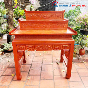 Bàn Thờ Tam Cấp Cũ Gõ Đỏ Cao Cấp