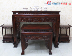 bàn thờ gỗ muồng thanh lý