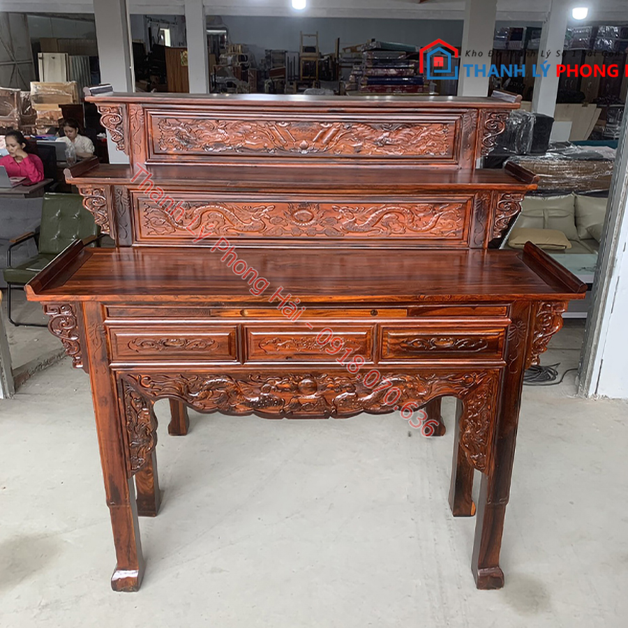 ban-tho-go-muong-thanh-ly-9 Gợi Ý 7 Mẫu Bàn Thờ Gỗ Muồng Thanh Lý Bền Đẹp Sang Trọng Tại Phong Hải
