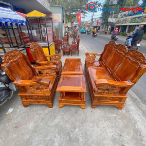 Bộ Salon Thùng Chạm Lân Cao Cấp Mới 99%