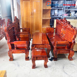 Thanh Lý Bộ Salon Gỗ Hoàng Gia Đẳng Cấp Mới 99%