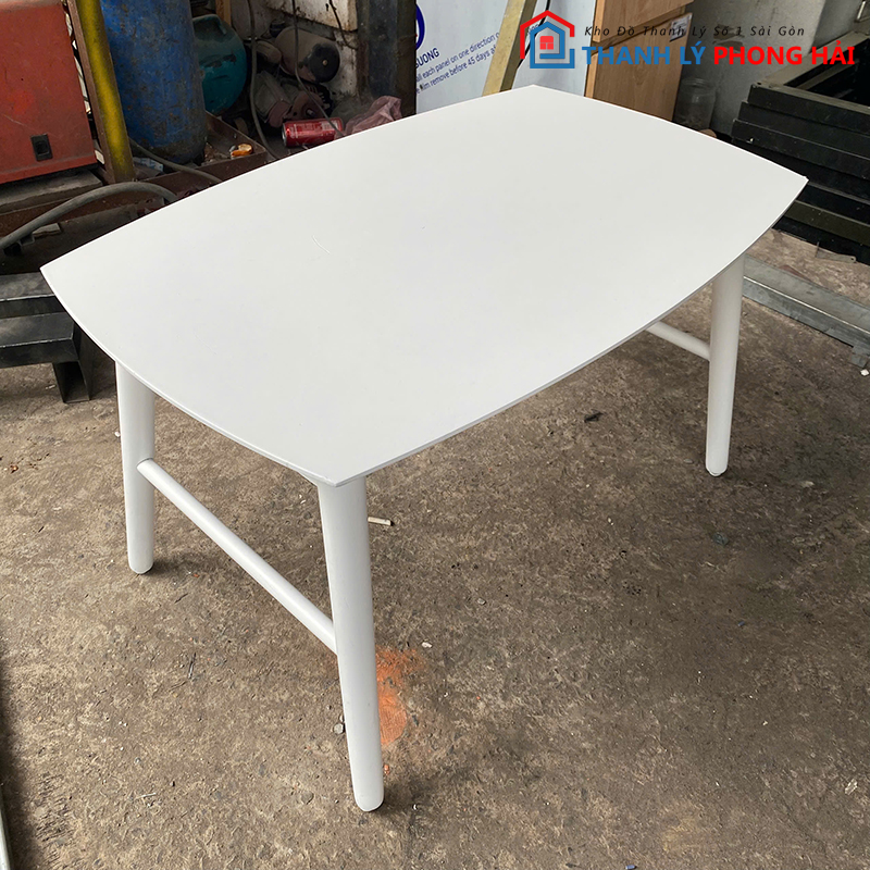 ban-cafe-cu-2 Bàn Trà Chữ Nhật Gỗ Trắng Cũ Đẹp 90%
