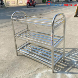 Kệ Inox Qui Phúc 3 Tầng Rộng 60cm Cũ Đẹp 95%