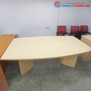 Bàn Họp Cũ MDF Cạnh Cong 2m Giá Rẻ