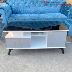 Bàn Sofa Mặt Kính Đen Cao Cấp Mới 99%