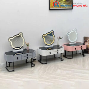 Bàn Trang Điểm Bệt Kèm Gương Gấu Mới 99% (3 màu)