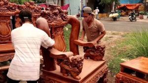 Cách vệ sinh bàn ghế salon gỗ