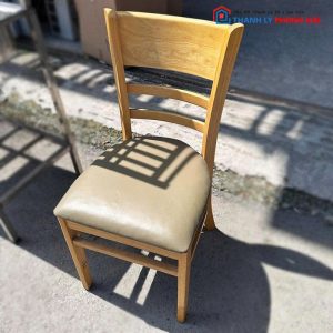 Ghế Canbin Gỗ Cũ Lót Nệm