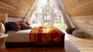 giường ngủ homestay khách sạn