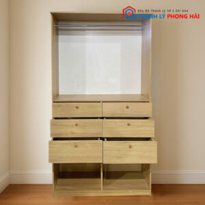 Tủ kệ treo quần áo gỗ cũ