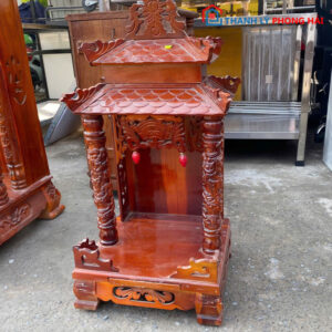 Bàn Thờ Ông Địa - Thần Tài Cũ Gỗ Tự Nhiên 40cm