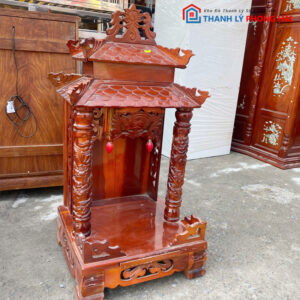 Bàn Thờ Ông Địa - Thần Tài Cũ Gỗ Tự Nhiên 40cm