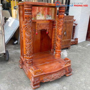 Bàn Thờ Ông Địa Cũ Gỗ Tự Nhiên 60cm