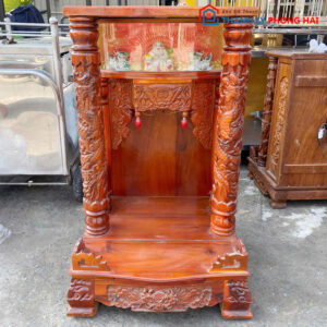 Bàn Thờ Ông Địa Cũ Gỗ Tự Nhiên 60cm