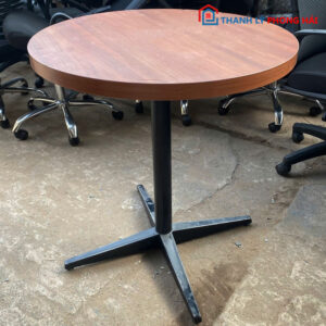 Bàn Tròn Tiếp Khách Cũ Bằng Gỗ 70cm