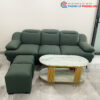 Bộ Sofa Da Góc L Cũ Màu Rêu 2m2