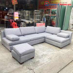 Bộ Sofa Góc L Cũ Màu Xám 2m7
