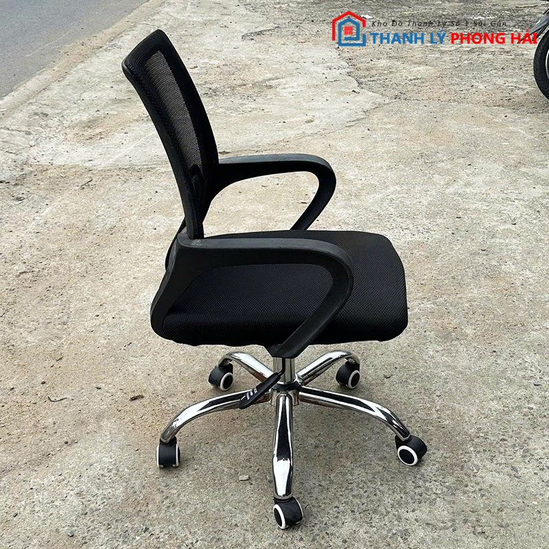 ghe-xoay-lung-luoi-tp4-cu-gia-re-2-1 Ghế xoay lưng lưới TP4 Lưng Đen Cũ Giá Rẻ
