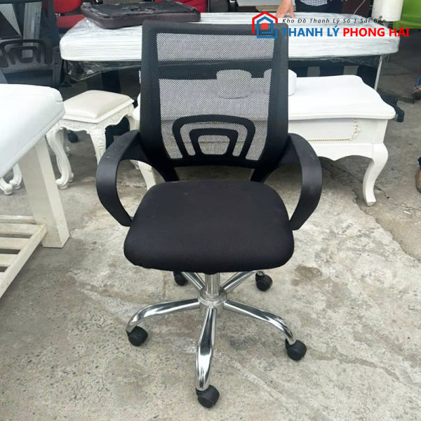Ghế xoay lưng lưới TP4 Lưng Đen Cũ Giá Rẻ