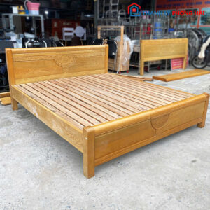 Giường Gỗ Sồi 1m8 Kiểu Dáng Sang Trọng Cũ