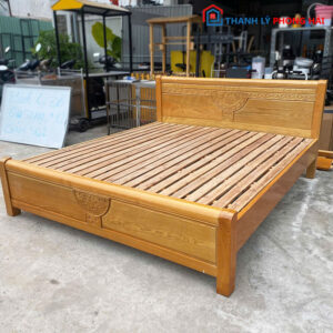 Giường Gỗ Sồi 1m8 Kiểu Dáng Sang Trọng Cũ