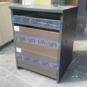 Tủ Cabin Màu Đen 3 Ngăn Kéo Cũ