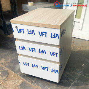 Tủ Cabin Trắng 3 Ngăn Kéo 50cm Cũ