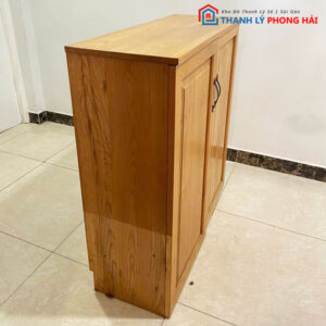 Tủ Giày Gỗ Tự Nhiên 2 Cánh 93cm Cũ