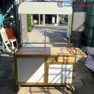 Xe Coffee Takeaway Nâu Vàng 1m5 Cũ