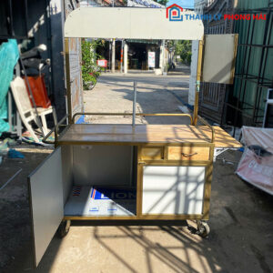 Xe Coffee Takeaway Nâu Vàng 1m5 Cũ