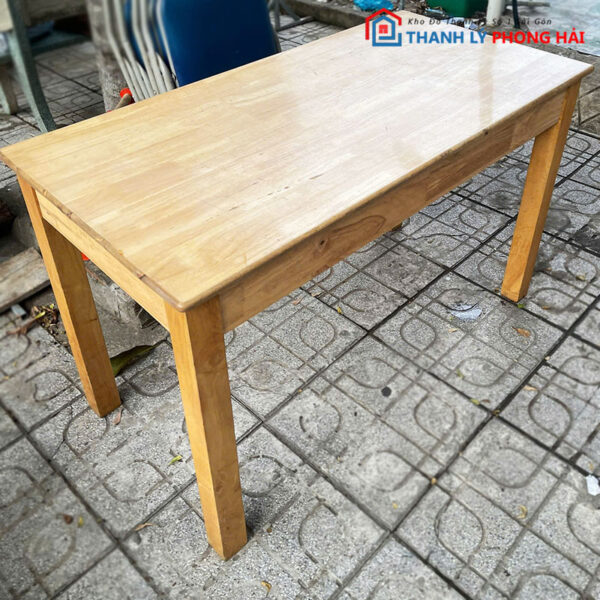 Bàn Ăn Gỗ Nội Thất Màu Sáng 1m2 Cũ