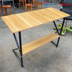 Bàn Làm Việc Khung Sắt Mặt Gỗ MDF 1m Cũ