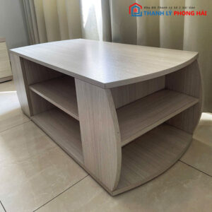 Bàn Sofa Nhỏ Gọn Gỗ MDF Có Kệ 1m Cũ