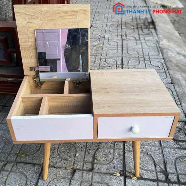 Bàn Trang Điểm Mini Gỗ MDF 60cm Cũ