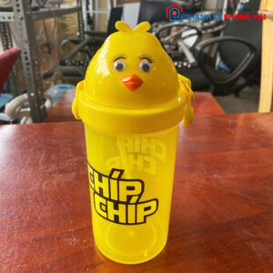 Bình Uống Nước Chip Chip Dễ Thương Cũ