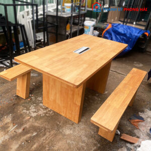 Bộ Bàn Ăn 1m6 Có Khay Đi Dây Cũ