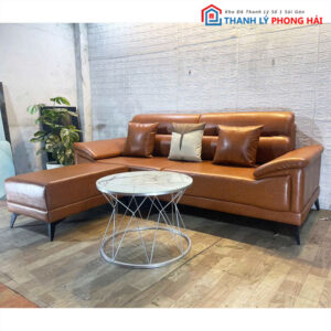 Thanh Lý Bộ Sofa Kèm Đôn Và Bàn Kính Mới 99%