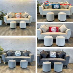 Thanh Lý Bộ Sofa Nhung Nhiều Màu Giá Rẻ Mới 99%