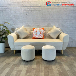 Thanh Lý Bộ Sofa Nhung Nhiều Màu Giá Rẻ Mới 99%