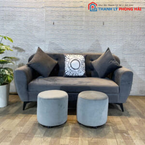Thanh Lý Bộ Sofa Nhung Nhiều Màu Giá Rẻ Mới 99%