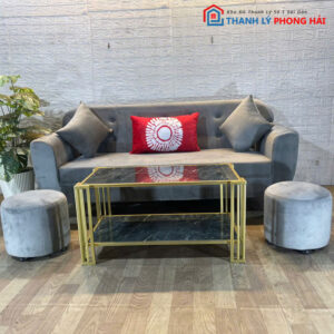 Thanh Lý Bộ Sofa Nhung Nhiều Mẫu Kèm Bàn Mới 99%