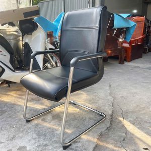 Ghế Chân Quỳ Da Hòa Phát Màu Đen Cũ