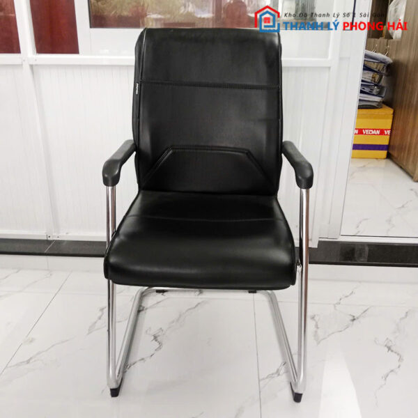 Ghế Chân Quỳ Da Hòa Phát Màu Đen Cũ