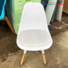 Ghế Nhựa Eames Trắng Đệm Ngồi Simili Cũ